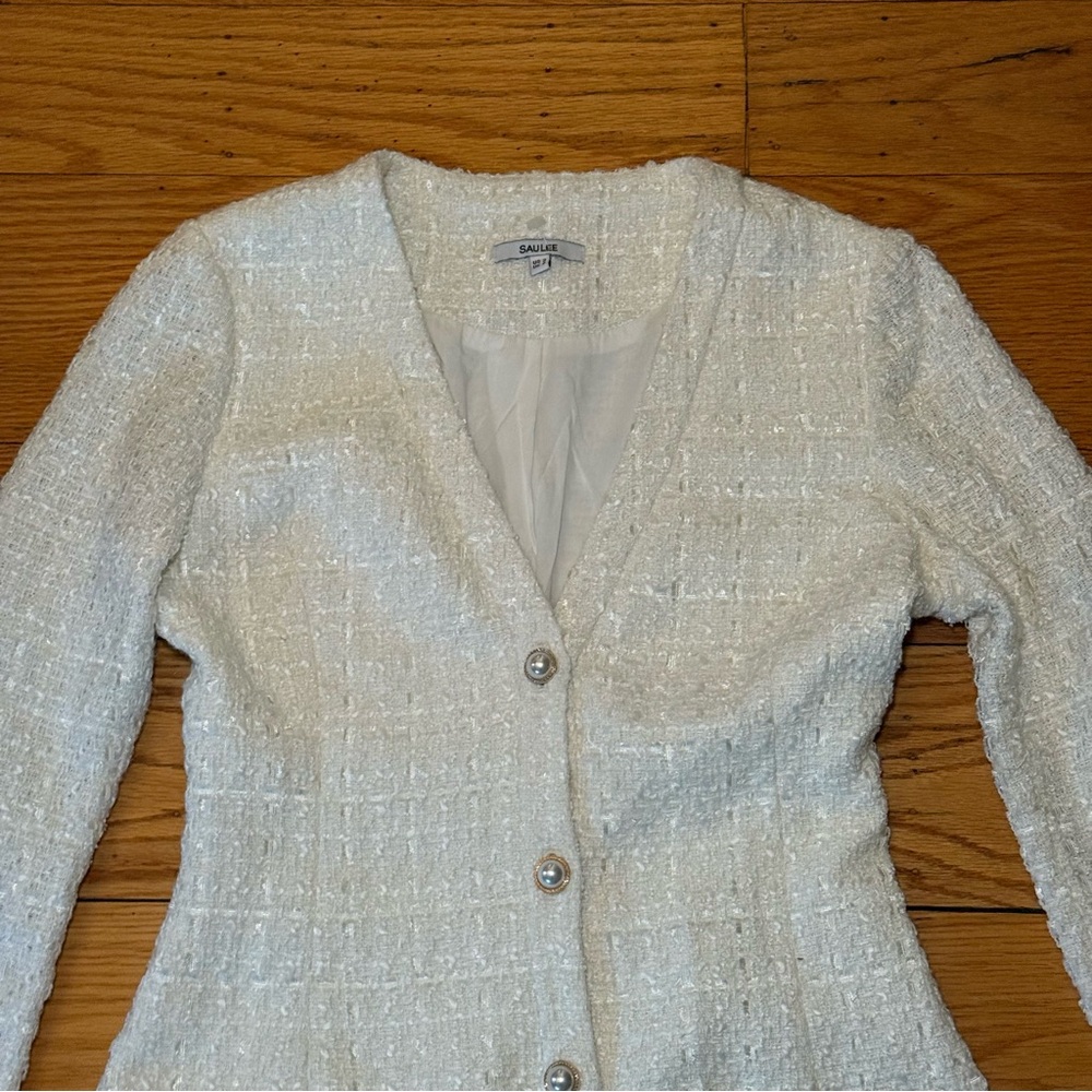 NWOT SAU LEE AUDREY DRESS IN IVORY - Picture 6 of 9